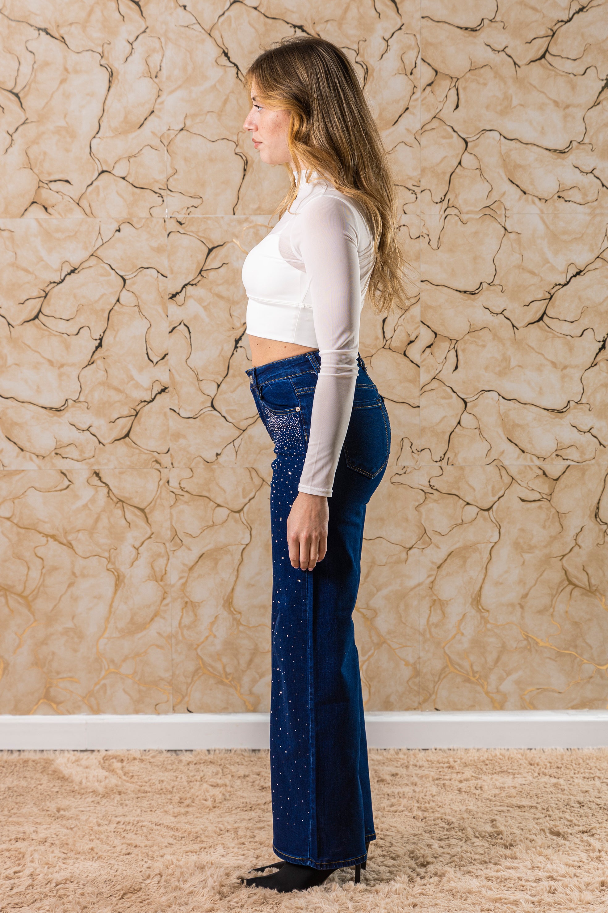 MAGLIA BIANCA IN TULLE