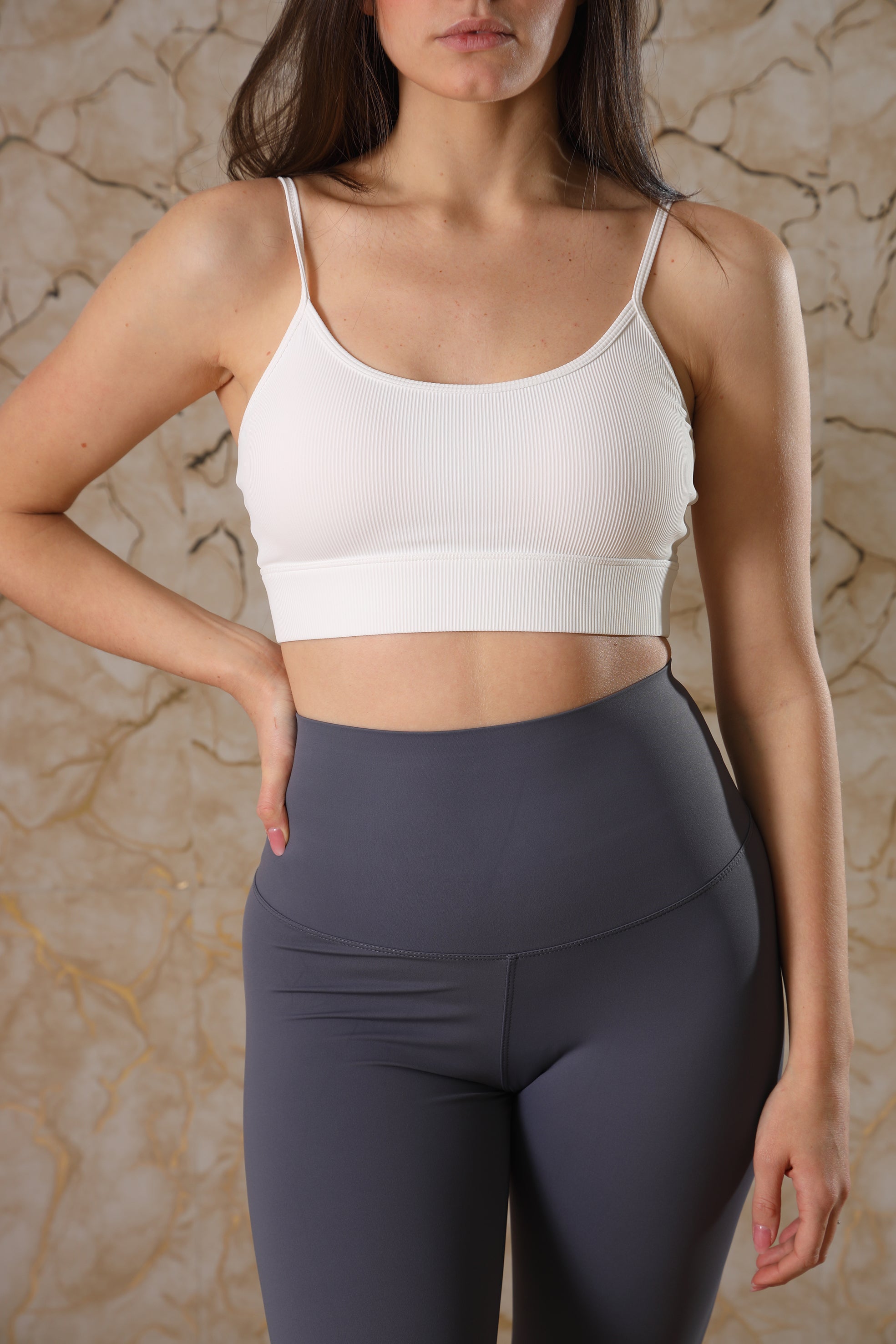 Top "Amalfi" Crop Bianco