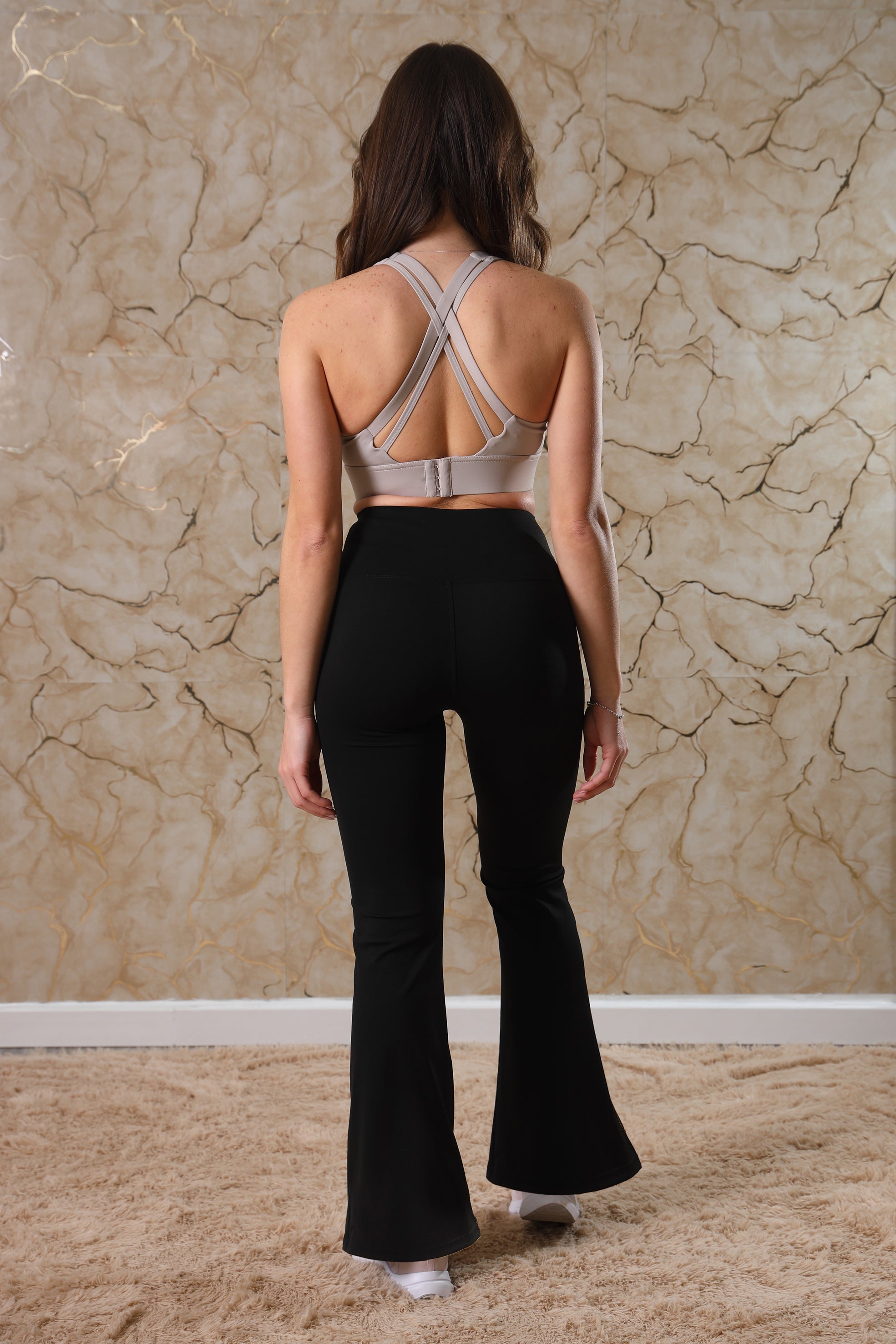 LEGGINGS A ZAMPA SENZA TASCA NERO