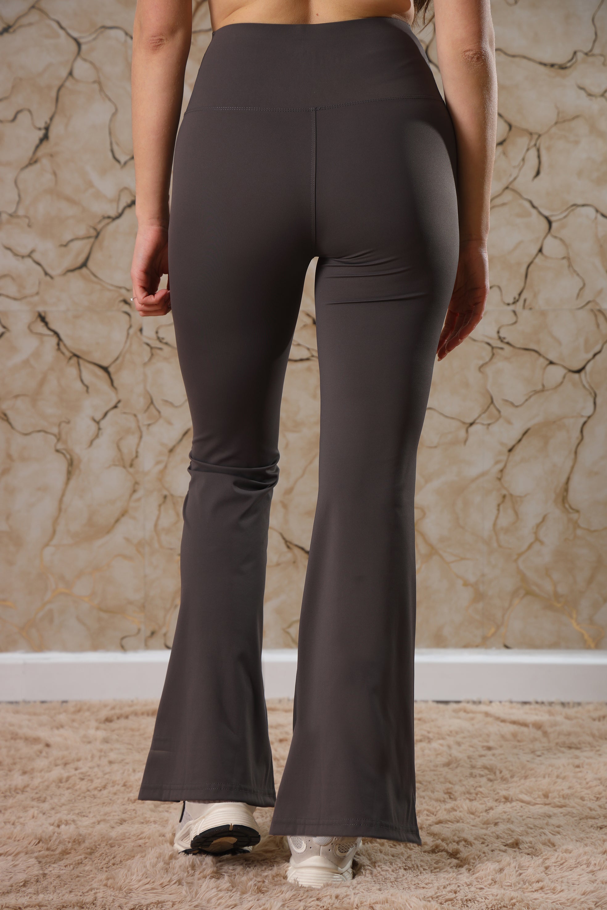 LEGGINGS A ZAMPA SENZA TASCA GRIGIO SCURO